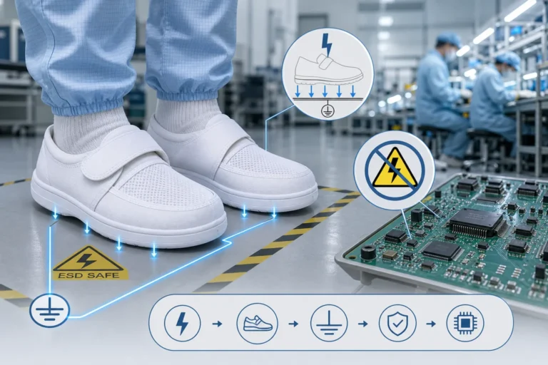 ESD Footwear for Static Control Solutions in Electronics Manufacturing
