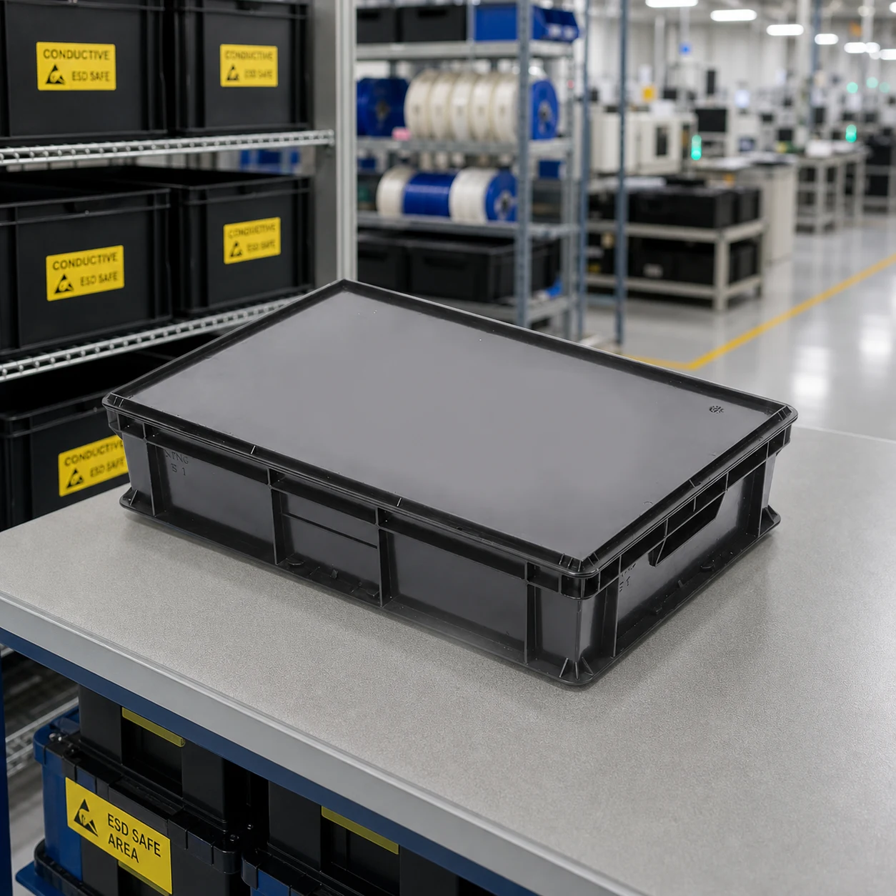 ESD box configuration for distribution branding planning