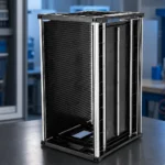 Sanwei esd_magazine_rack — official product photo with illustrative scene background (not a real site photo)