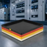 ESD tray for SMT line-side staging concept illustration (not a product photo)