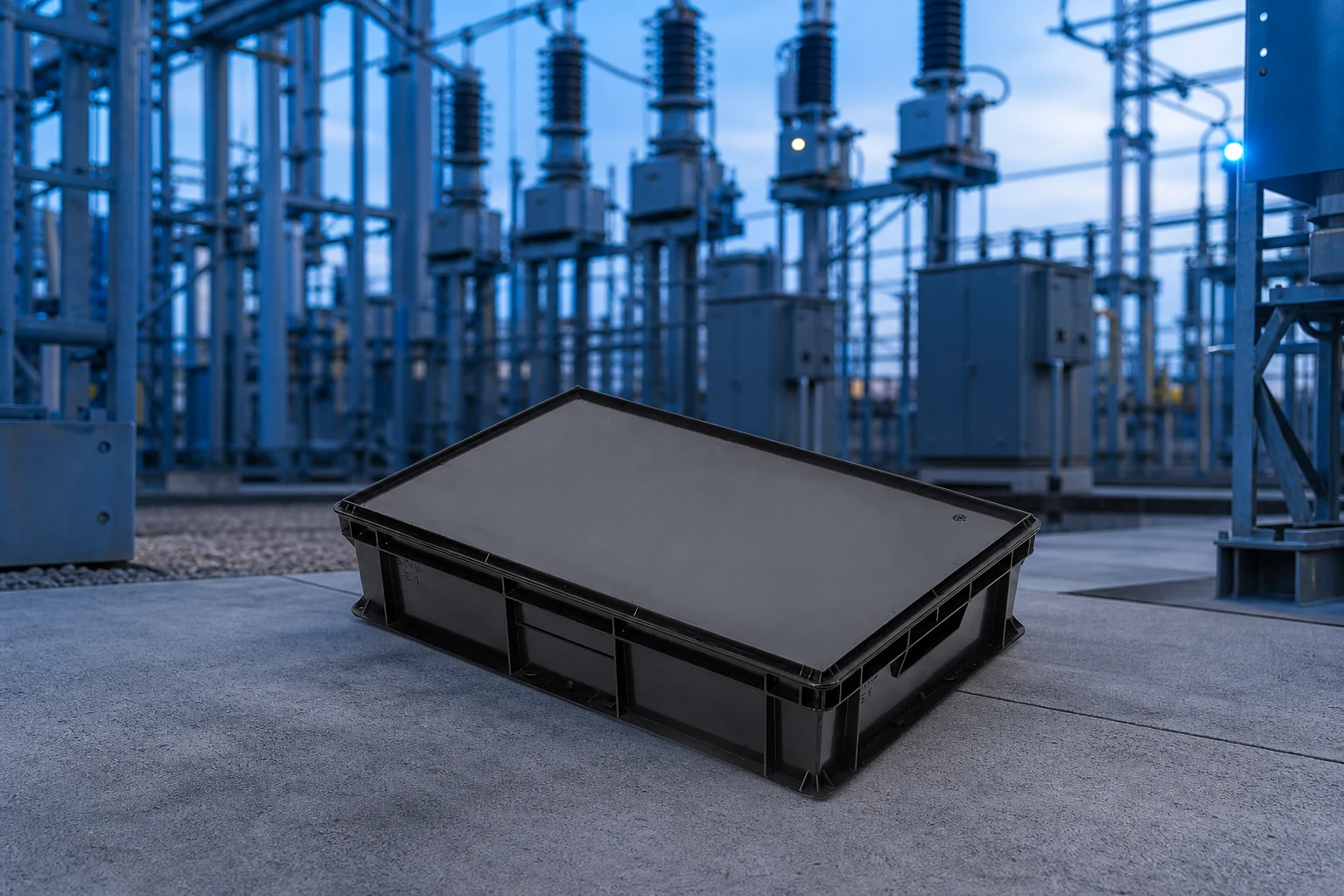 ESD box body for retention and route review