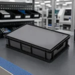 Heat resistant ESD box high-temperature staging concept illustration (not a product photo)