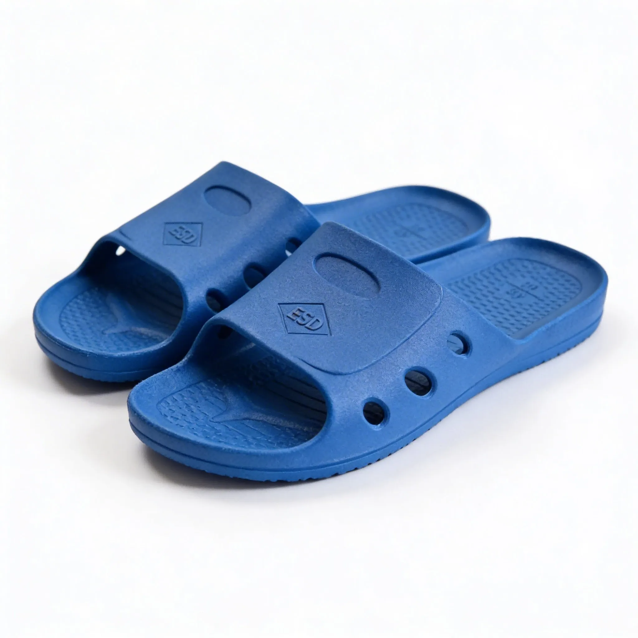 ESD Anti-Static Slippers 3W-9102B Breathable Static Dissipative Work Slides For Electronics Cleanroom SMT Workshop