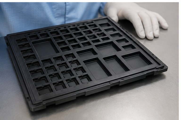 custom IC trays handling and verification