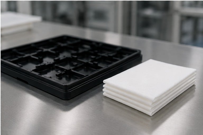 ESD cleanroom wipes application in electronics manufacturing