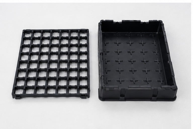 IC tray inserts handling and verification