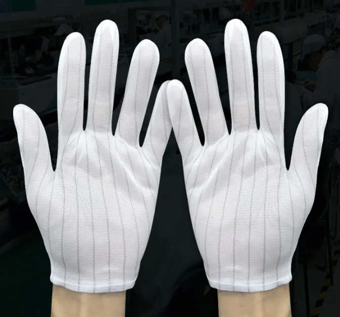 Cleanroom Static Dissipative Work Gloves for Electronics Assembly 3W-9511
