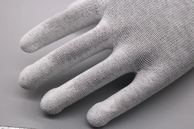 ESD Anti-Static Carbon Fiber PU Palm Coated Gloves 3W-9518-2