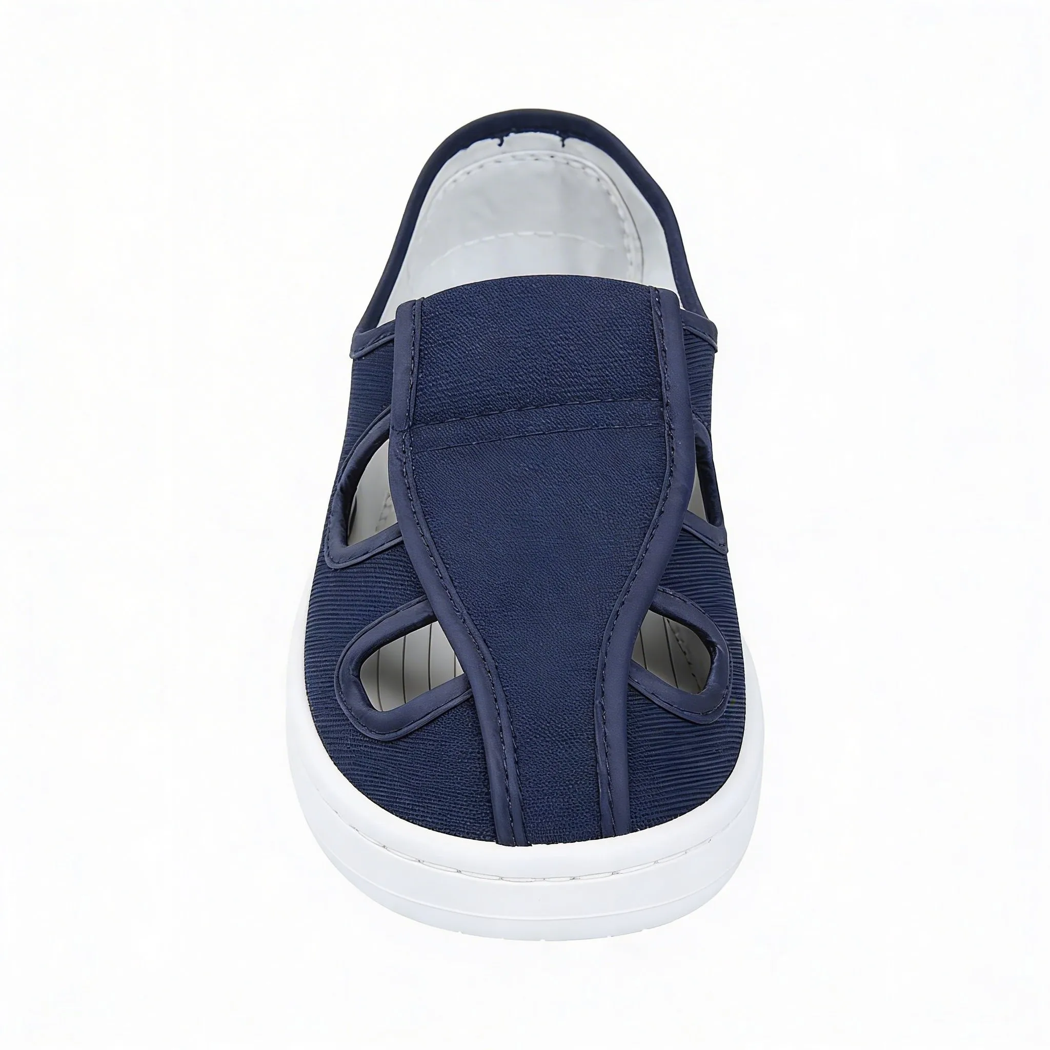 ESD Anti-Static Four-Hole Canvas Shoes 3W-9104 Breathable Static Dissipative Work Footwear For Cleanroom Electronics Workshop