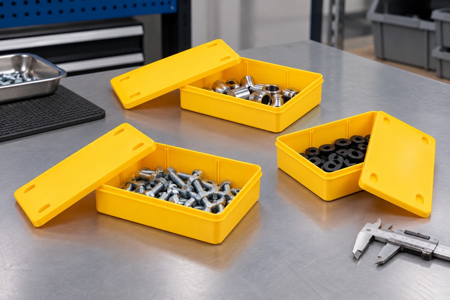 Yellow SWESD bin lot samples separated for incoming evaluation