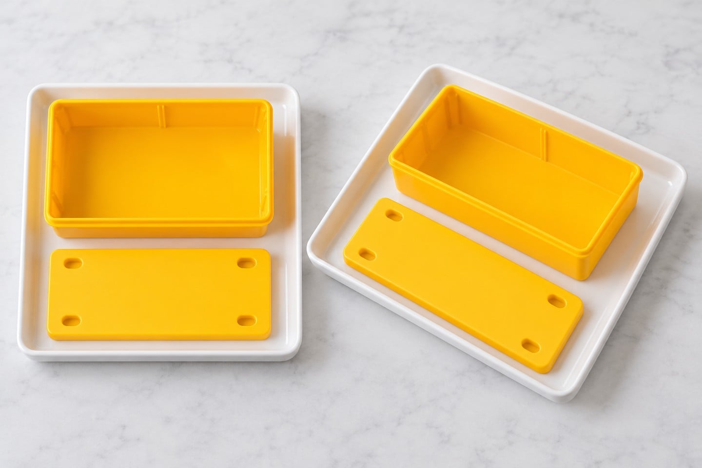 Yellow SWESD component bins separated for a controlled geometry comparison