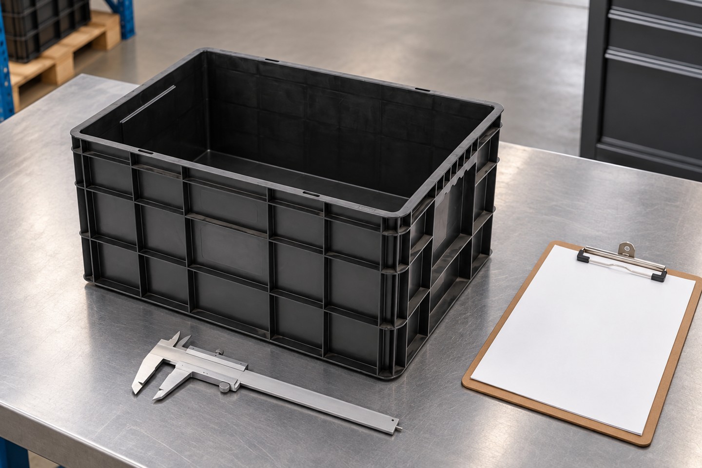 Reviewing the rim and wall of a tote sample