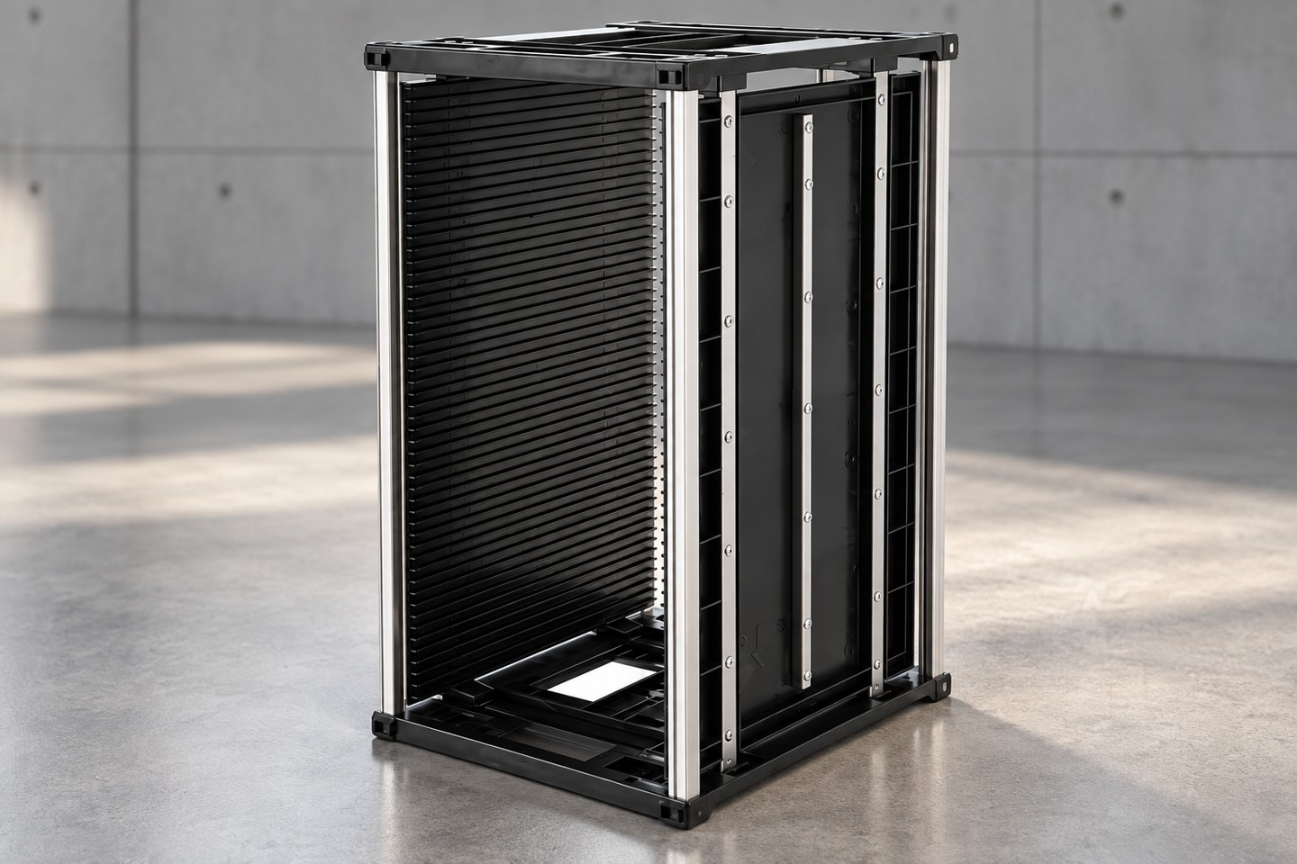 Magazine groove panel and base support detail