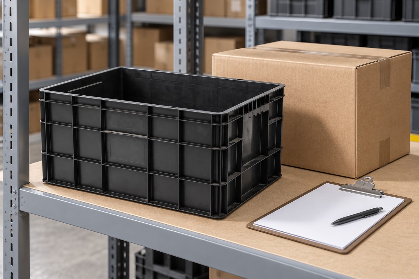 Service parts receiving and shipping containers