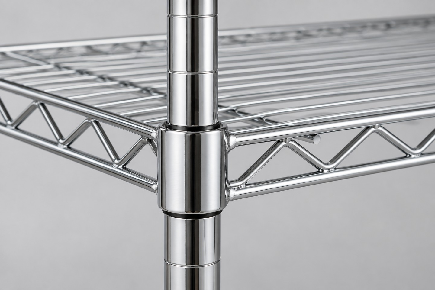 Existing shelf-to-post joint on the SWESD wire rack