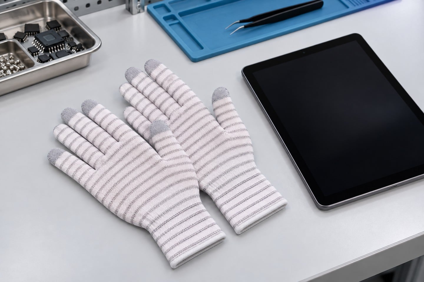 ESD Touchscreen Gloves: Qualifying Touch Response Without Losing Control