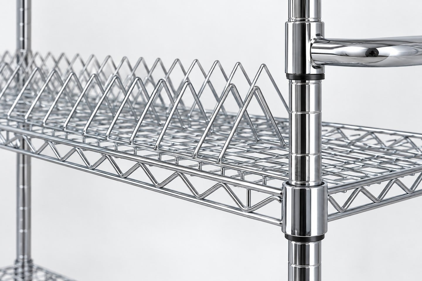 Original trolley mesh shelf and triangular divider row