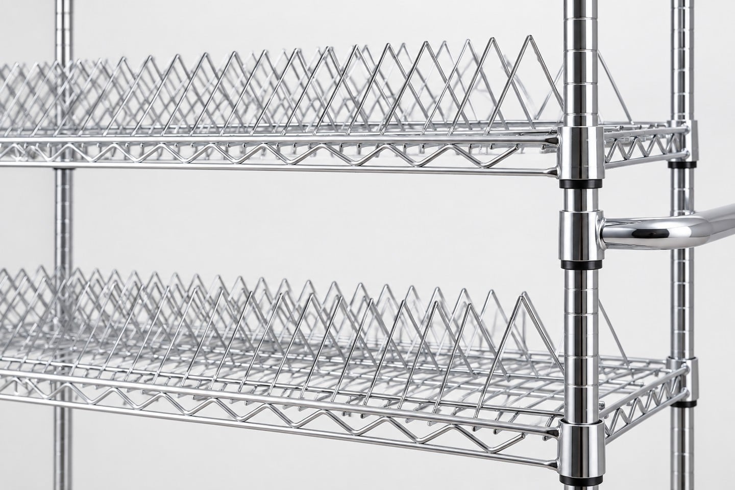 Existing shelf levels and divider boundaries on the SWESD trolley