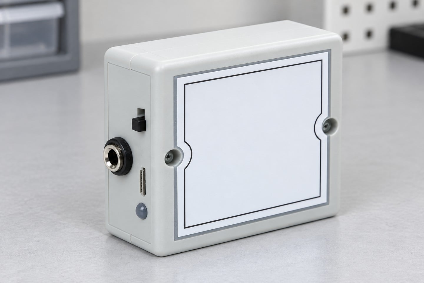 SWESD wrist strap monitor front and side viewed during physical inspection
