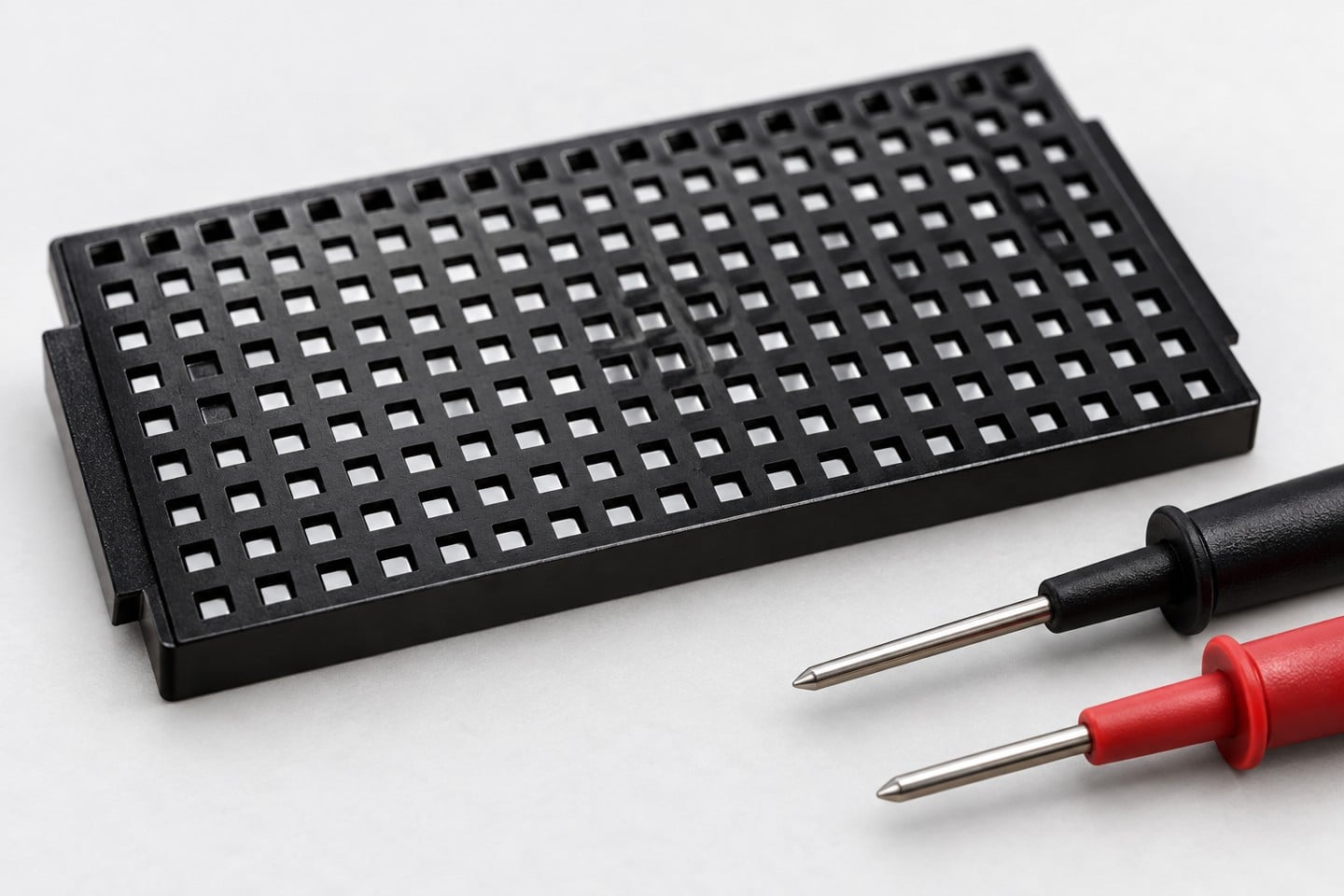 Black SWESD matrix tray and separate unconnected specimen probes
