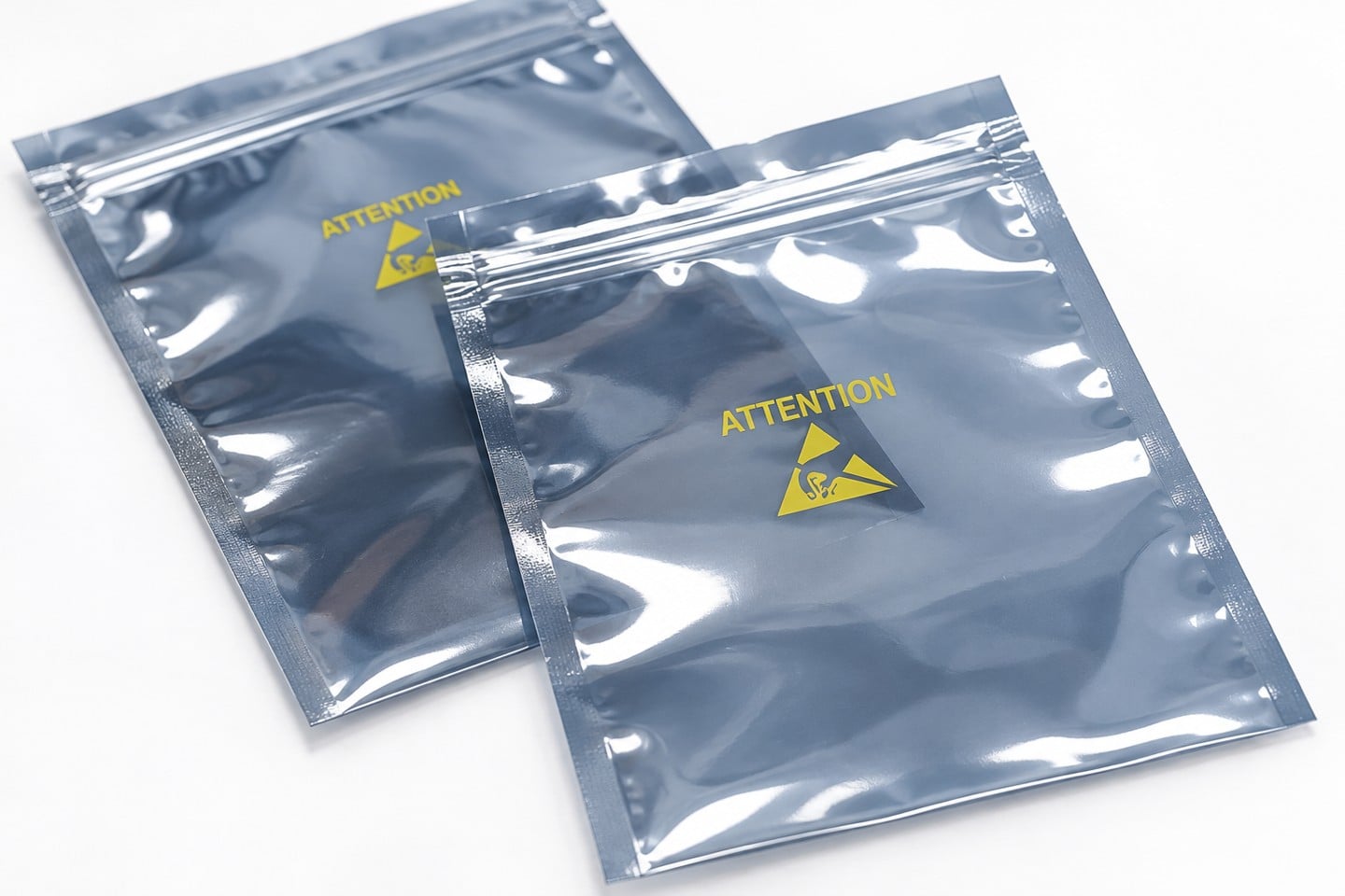 Resealable closures and sealed edges of SWESD reflective shielding pouches